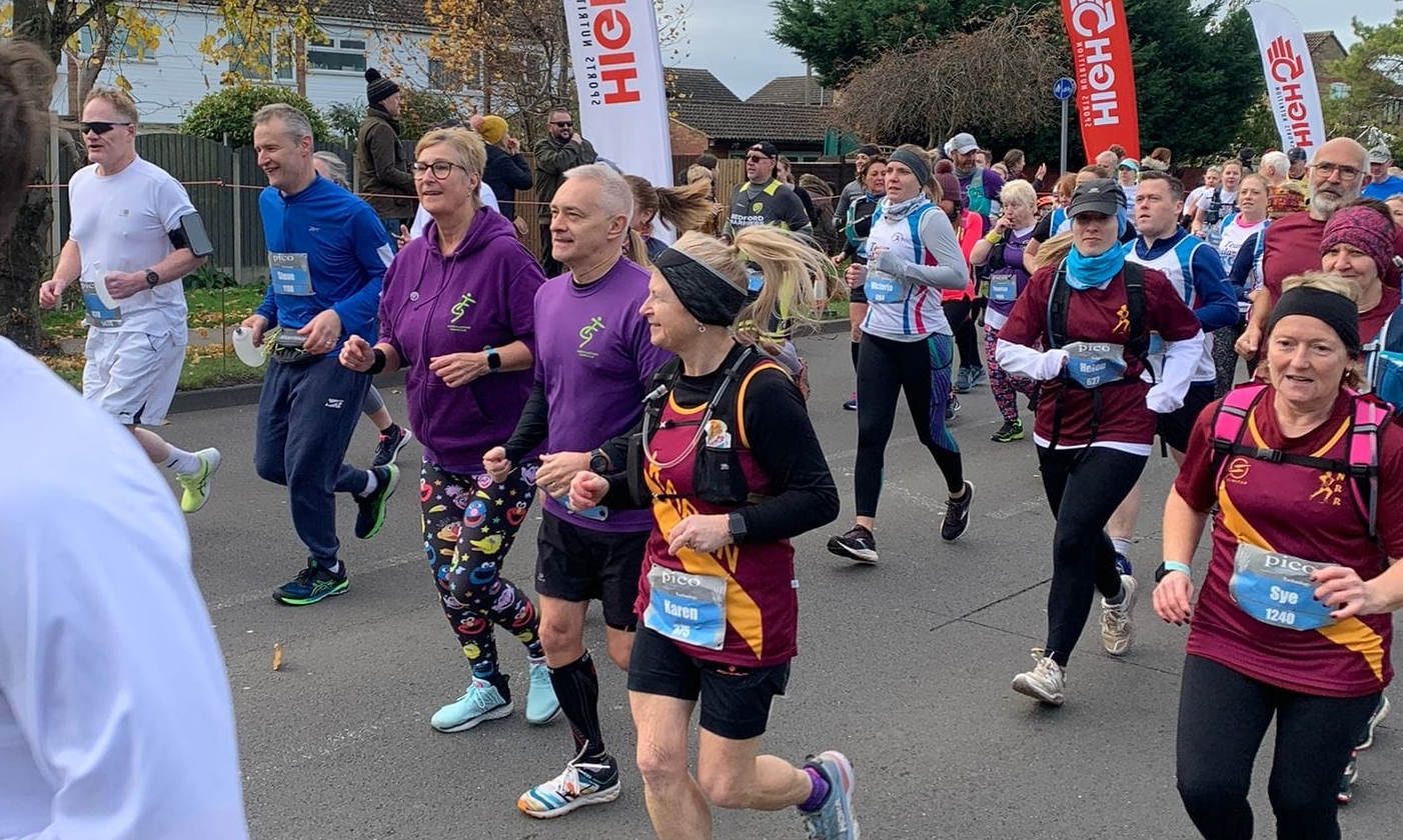 Finedon Gladstones Running Club at St Neots Half Marathon 2021